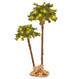 Umjetna dvostruka palma s LED žaruljama 125 cm i 210 cm