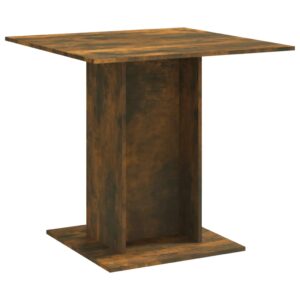 Blagovaonski stol boja dimljenog hrasta 80 x 80 x 75 cm drveni