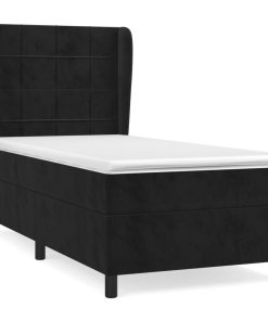 Box spring krevet s madracem crni 90x190 cm baršunasti