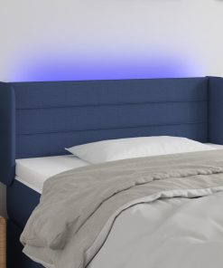 LED uzglavlje plavo 83x16x78/88 cm od tkanine