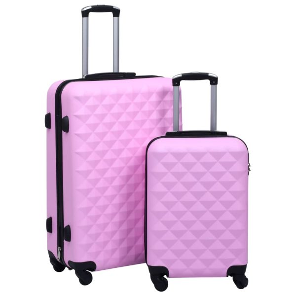 2-dijelni set čvrstih kovčega ružičasti ABS