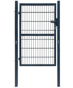 2D vrata za ogradu (jednostruka) antracit siva 106 x 190 cm