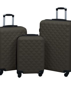 3-dijelni set čvrstih kovčega antracit ABS