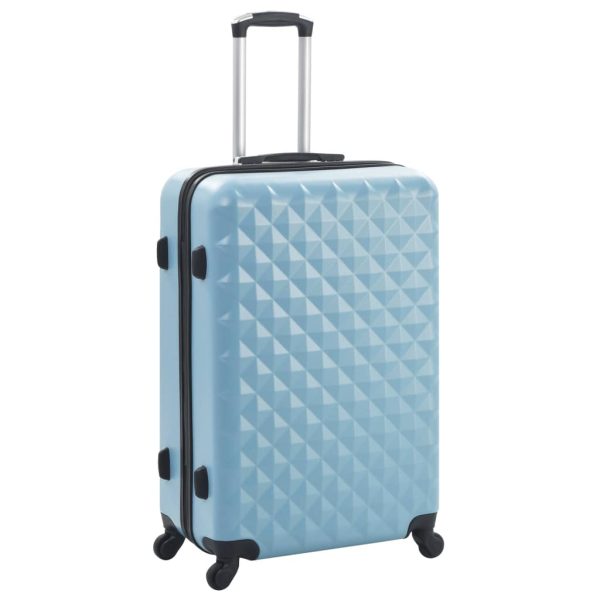 3-dijelni set čvrstih kovčega plavi ABS