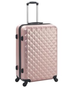 3-dijelni set čvrstih kovčega ružičasto-zlatni ABS