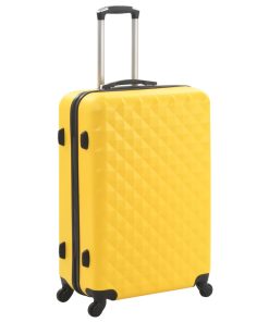 3-dijelni set čvrstih kovčega žuti ABS