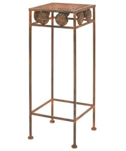 3-dijelni set stalaka za biljke od metala starinski stil boja hrđe