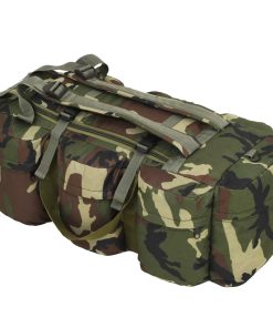 3-u-1 torba u vojničkom stilu 90 L maskirna