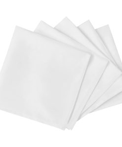 50 Bijelih Platnenih Ubrusa 50 x 50 cm