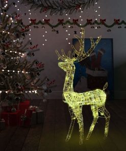 Akrilni božićni ukrasni sob 140 LED lampica 120 cm tople bijele