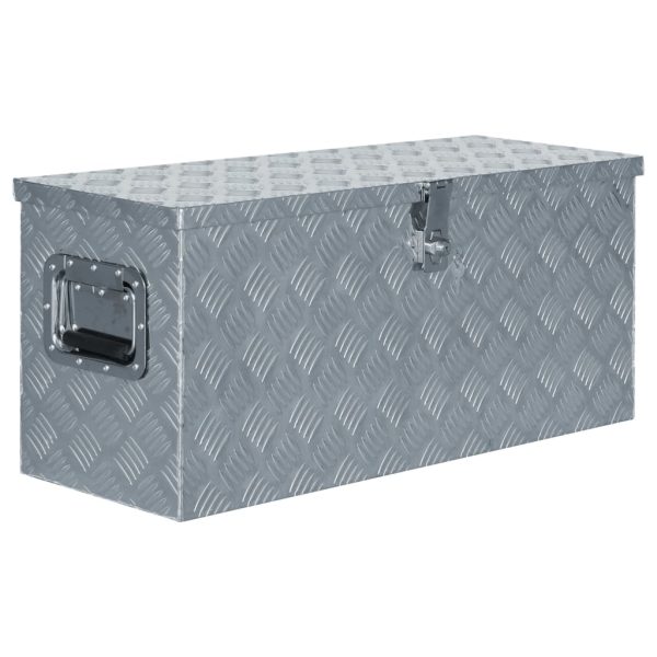Aluminijska kutija 80 x 30 x 35 cm srebrna