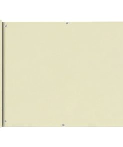 Balkonska Zaštita Oxford Tkanina Krem boje 90x600 cm