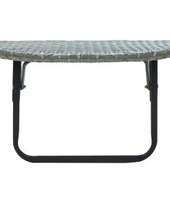 Balkonski stol sivi 60 x 60 x 40 cm od poliratana