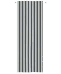Balkonski zastor antracit-bijeli 80 x 240 cm od tkanine Oxford