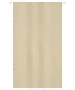 Balkonski zastor bež 140 x 240 cm od tkanine Oxford