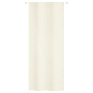 Balkonski zastor krem 100 x 240 cm od tkanine Oxford