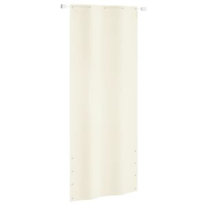 Balkonski zastor krem 100 x 240 cm od tkanine Oxford