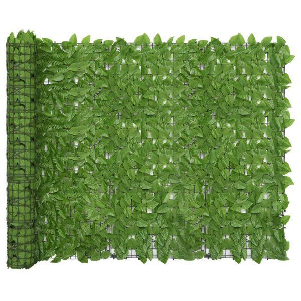 Balkonski zastor sa zelenim lišćem 600 x 150 cm