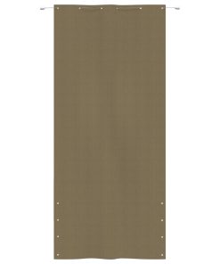 Balkonski zastor smeđe-sivi 120 x 240 cm od tkanine Oxford