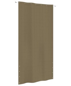 Balkonski zastor smeđe-sivi 140 x 240 cm od tkanine Oxford