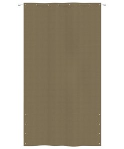 Balkonski zastor smeđe-sivi 160 x 240 cm od tkanine Oxford