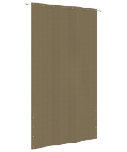 Balkonski zastor smeđe-sivi 160 x 240 cm od tkanine Oxford