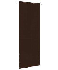 Balkonski zastor smeđi 80 x 240 cm od tkanine Oxford