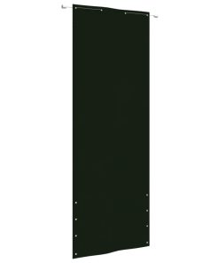 Balkonski zastor tamnozeleni 80 x 240 cm od tkanine Oxford