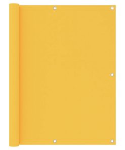 Balkonski zastor žuti 120 x 300 cm od tkanine Oxford