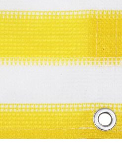 Balkonski zastor žuto-bijeli 90 x 300 cm HDPE