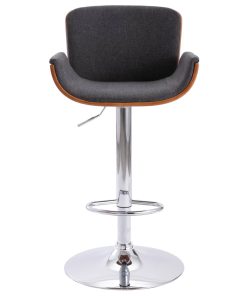 Barski stolac od tkanine sivi