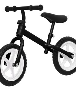 Bicikl za ravnotežu s kotačima od 12 inča crni