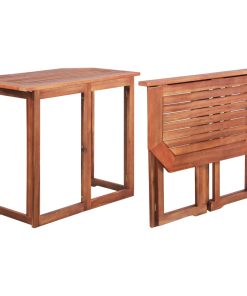 Bistro stol 90 x 50 x 75 cm masivno bagremovo drvo