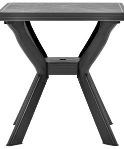 Bistro stol antracit 70 x 70 x 72 cm plastični