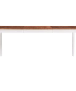 Blagavaonski stol bijelo-smeđi 180 x 90 x 73 cm od borovine