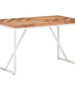 Blagovaonski stol 120 x 60 x 76 cm masivno drvo bagrema i manga