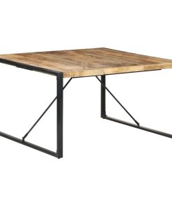 Blagovaonski stol 140 x 140 x 75 cm od grubog drva manga