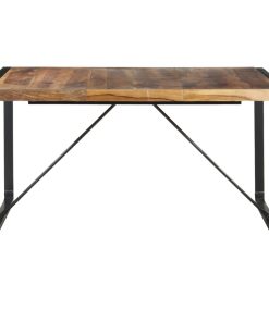 Blagovaonski stol 140 x 140 x 75 cm od masivnog drva i šišama