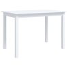 Blagovaonski stol bijeli 114 x 71 x 75 cm od drva kaučukovca
