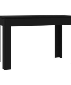 Blagovaonski stol crni 120 x 60 x 76 cm od iverice