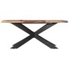 Blagovaonski stol od masivnog drva šišama 180 x 90 x 76 cm
