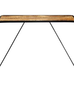 Blagovaonski stol od masivnog grubog drva manga 118x60x76 cm