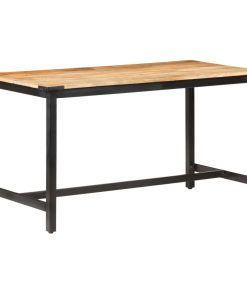 Blagovaonski stol od masivnog grubog drva manga 140x70x76 cm