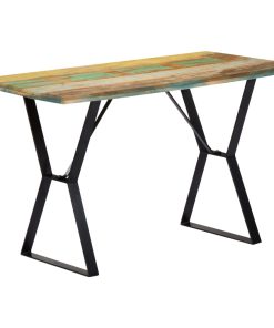 Blagovaonski stol od masivnog obnovljenog drva 120 x 60 x 76 cm