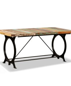 Blagovaonski stol od masivnog obnovljenog drva 180 cm
