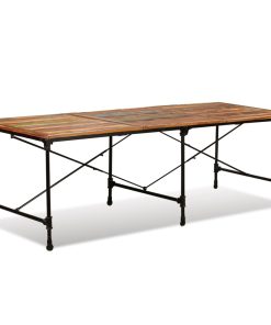 Blagovaonski stol od masivnog obnovljenog drva 240 cm