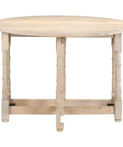 Blagovaonski stol okrugli 110 x 76 cm od masivnog drva manga