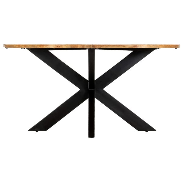 Blagovaonski stol okrugli 150 x 76 cm od masivnog drva manga
