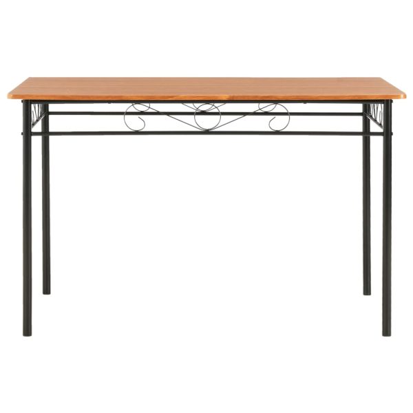 Blagovaonski stol smeđi 120 x 70 x 75 cm MDF