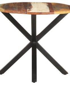 Bočni stolić 68 x 68 x 56 cm od masivnog obnovljenog drva